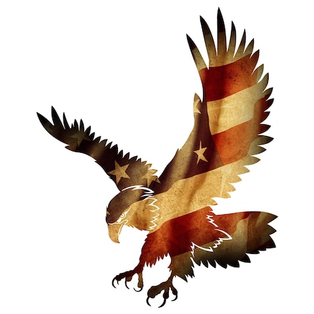 23 Patriotic Eagle Metal Wall Art
